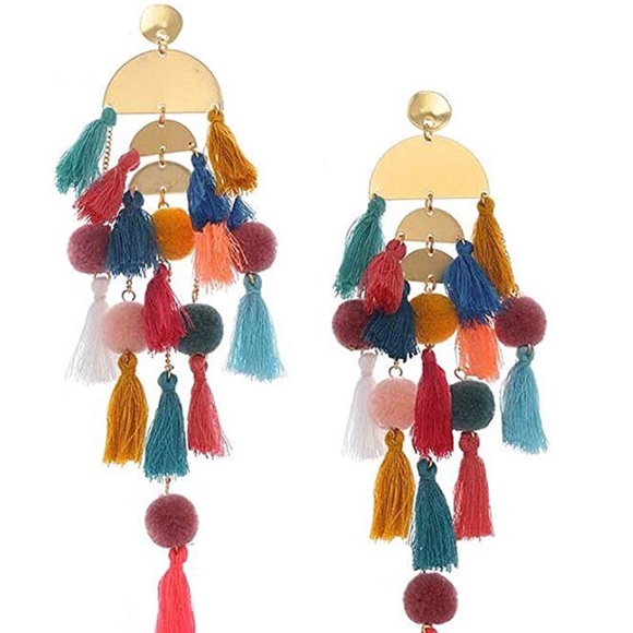 Irina tassel dangle earrings - Picture 1 of 7